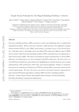Graph Neural Networks for Job Shop Scheduling Problems: A Survey