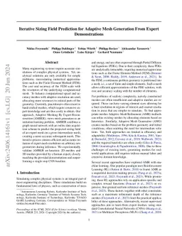 Iterative Sizing Field Prediction for Adaptive Mesh Generation From
  Expert Demonstrations