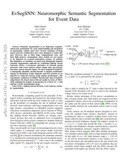 EvSegSNN: Neuromorphic Semantic Segmentation for Event Data