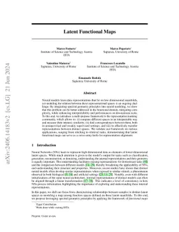 Latent Functional Maps: a spectral framework for representation alignment