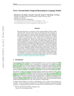 Timo: Towards Better Temporal Reasoning for Language Models