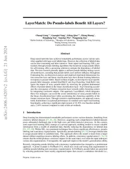 LayerMatch: Do Pseudo-labels Benefit All Layers?