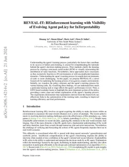 REVEAL-IT: REinforcement learning with Visibility of Evolving Agent
  poLicy for InTerpretability