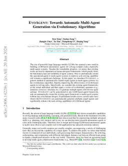 EvoAgent: Towards Automatic Multi-Agent Generation via Evolutionary Algorithms