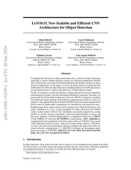 LeYOLO, New Embedded Architecture for Object Detection