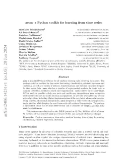 aeon: a Python toolkit for learning from time series