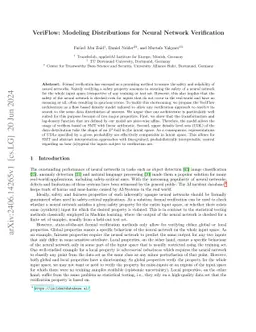 VeriFlow: Modeling Distributions for Neural Network Verification