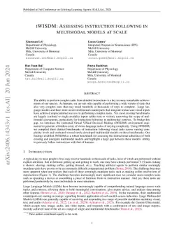 IWISDM: Assessing instruction following in multimodal models at scale