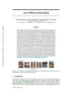 Active Diffusion Subsampling