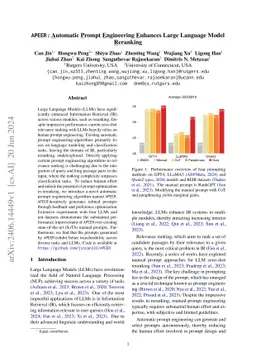 APEER: Automatic Prompt Engineering Enhances Large Language Model Reranking