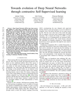 Towards evolution of Deep Neural Networks through contrastive
  Self-Supervised learning