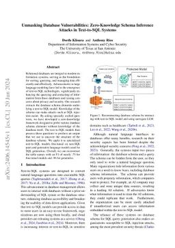 Unmasking Database Vulnerabilities: Zero-Knowledge Schema Inference Attacks in Text-to-SQL Systems