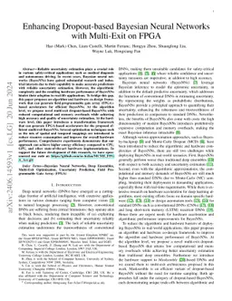Enhancing Dropout-based Bayesian Neural Networks with Multi-Exit on FPGA