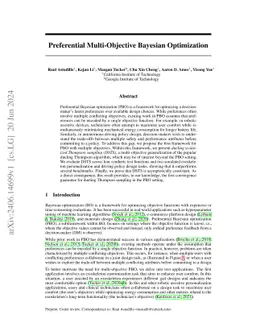 Preferential Multi-Objective Bayesian Optimization