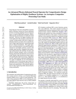 An Advanced Physics-Informed Neural Operator for Comprehensive Design
  Optimization of Highly-Nonlinear Systems: An Aerospace Composites Processing
  Case Study