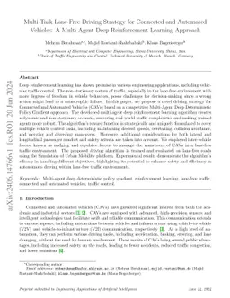 Multi-Task Lane-Free Driving Strategy for Connected and Automated
  Vehicles: A Multi-Agent Deep Reinforcement Learning Approach