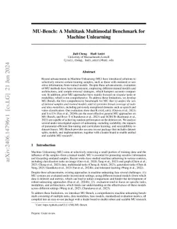 MU-Bench: A Multitask Multimodal Benchmark for Machine Unlearning