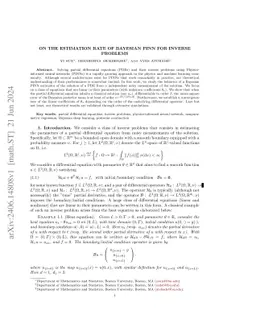 On the estimation rate of Bayesian PINN for inverse problems