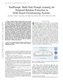TemPrompt: Multi-Task Prompt Learning for Temporal Relation Extraction
  in RAG-based Crowdsourcing Systems