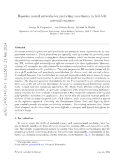 Bayesian neural networks for predicting uncertainty in full-field
  material response