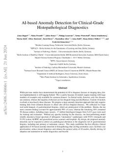AI-based Anomaly Detection for Clinical-Grade Histopathological
  Diagnostics