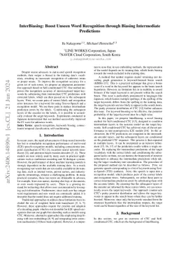 InterBiasing: Boost Unseen Word Recognition through Biasing Intermediate
  Predictions