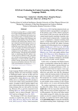 ICLEval: Evaluating In-Context Learning Ability of Large Language Models