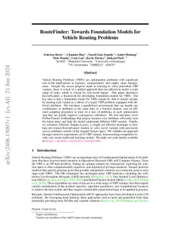 RouteFinder: Towards Foundation Models for Vehicle Routing Problems