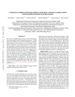 A Wavelet Guided Attention Module for Skin Cancer Classification with
  Gradient-based Feature Fusion