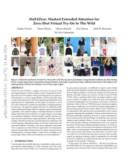 Masked Extended Attention for Zero-Shot Virtual Try-On In The Wild