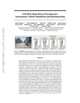 NAVSIM: Data-Driven Non-Reactive Autonomous Vehicle Simulation and
  Benchmarking