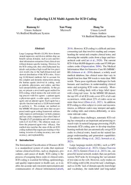 Exploring LLM Multi-Agents for ICD Coding