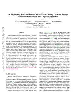 An Exploratory Study on Human-Centric Video Anomaly Detection through
  Variational Autoencoders and Trajectory Prediction