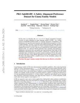 PKU-SafeRLHF: Towards Multi-Level Safety Alignment for LLMs with Human Preference