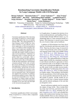 Benchmarking Uncertainty Quantification Methods for Large Language Models with LM-Polygraph