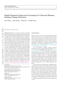 Single-Temporal Supervised Learning for Universal Remote Sensing Change
  Detection