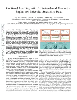 Continual Learning with Diffusion-based Generative Replay for Industrial
  Streaming Data