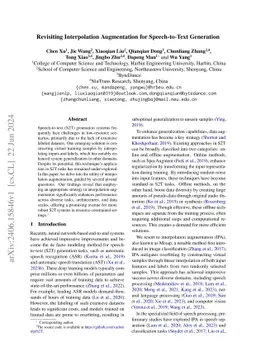 Revisiting Interpolation Augmentation for Speech-to-Text Generation