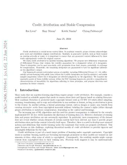 Credit Attribution and Stable Compression