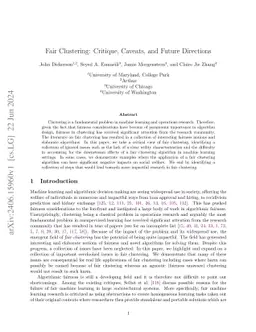 Fair Clustering: Critique, Caveats, and Future Directions