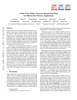 A Tale of Two Paths: Toward a Hybrid Data Plane for Efficient Far-Memory
  Applications