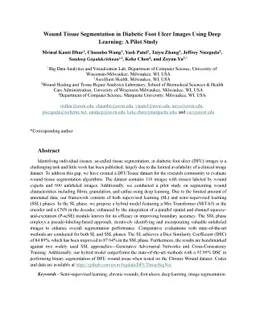 Wound Tissue Segmentation in Diabetic Foot Ulcer Images Using Deep
  Learning: A Pilot Study