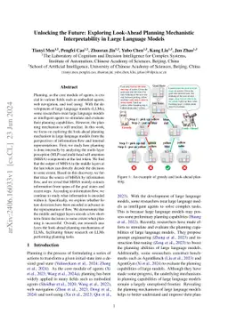 Unlocking the Future: Exploring Look-Ahead Planning Mechanistic
  Interpretability in Large Language Models