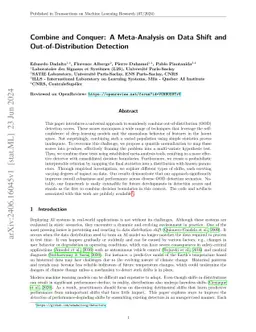 Combine and Conquer: A Meta-Analysis on Data Shift and
  Out-of-Distribution Detection