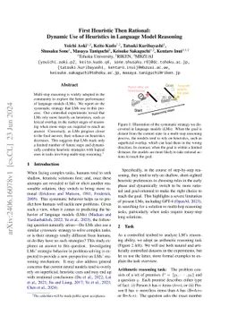First Heuristic Then Rational: Dynamic Use of Heuristics in Language
  Model Reasoning