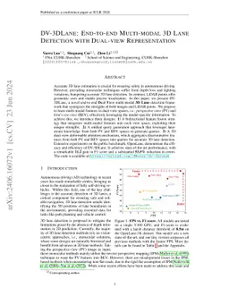 DV-3DLane: End-to-end Multi-modal 3D Lane Detection with Dual-view
  Representation
