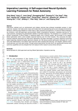 Imperative Learning: A Self-supervised Neuro-Symbolic Learning Framework for Robot Autonomy