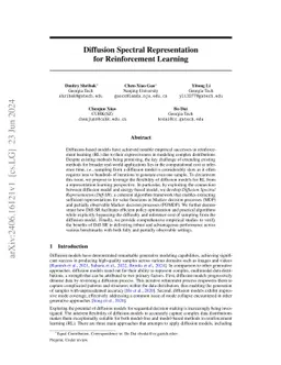 Diffusion Spectral Representation for Reinforcement Learning