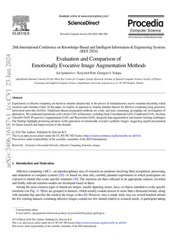 Evaluation and Comparison of Emotionally Evocative Image Augmentation
  Methods