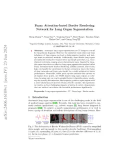 Fuzzy Attention-based Border Rendering Network for Lung Organ
  Segmentation